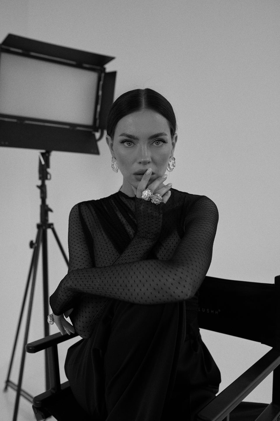 Dotted Tulle Bodysuit