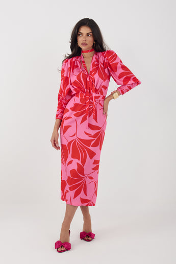 Pink Rhythm Paloma Midi Dress