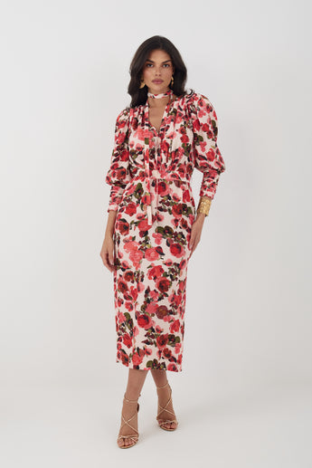 Rose Poetry Paloma Midi Dress