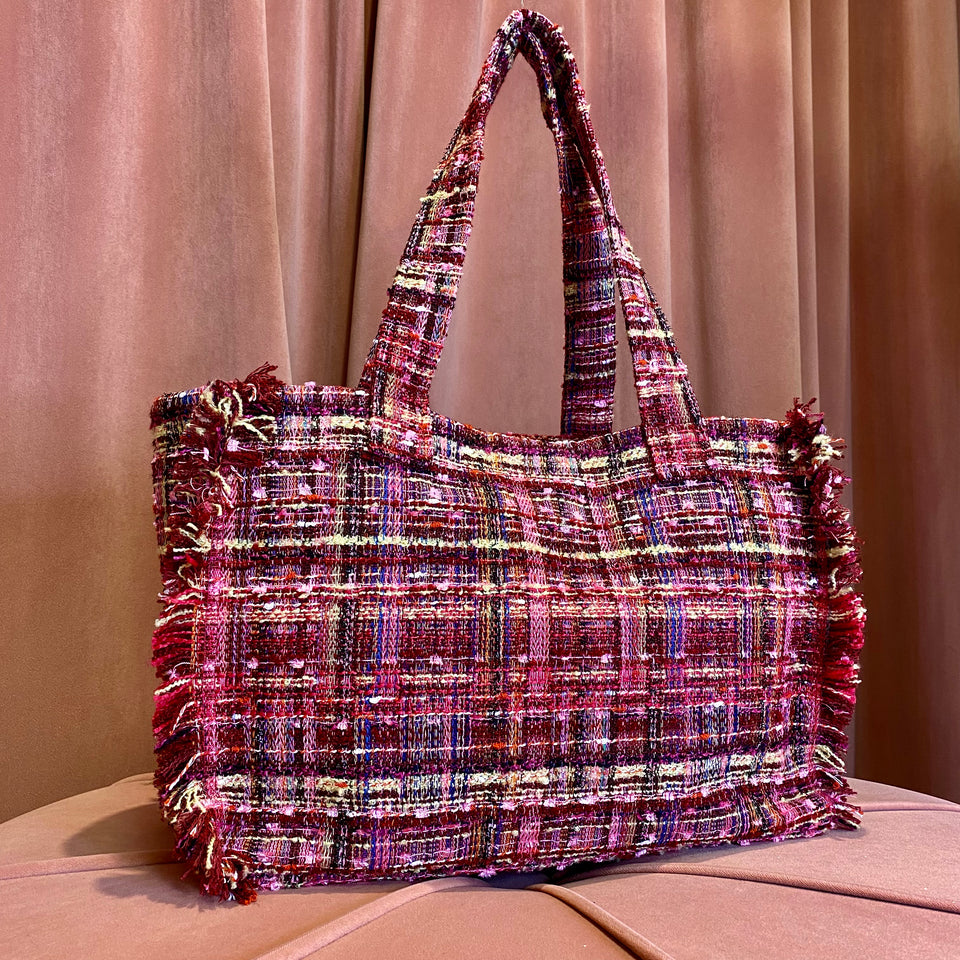 Colorful Bouclé Bag