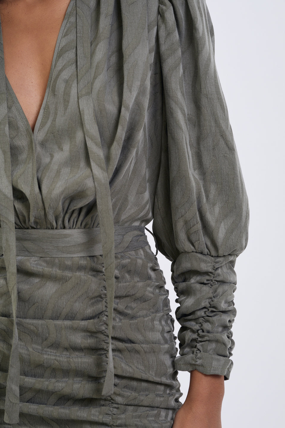 Olive Winter Wave Paloma Mini Dress