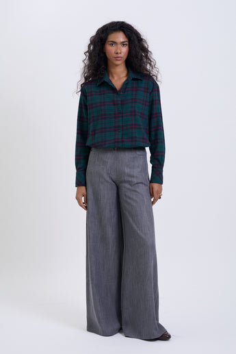 Whisper Grey Flared Pants