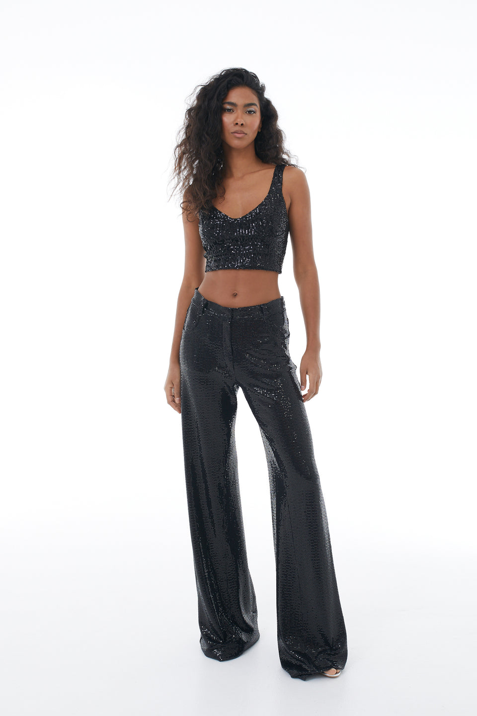 Sparkling Black Viki Pants