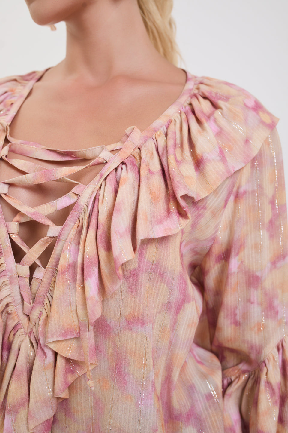 Watercolor Sparkle Copacabana Blouse