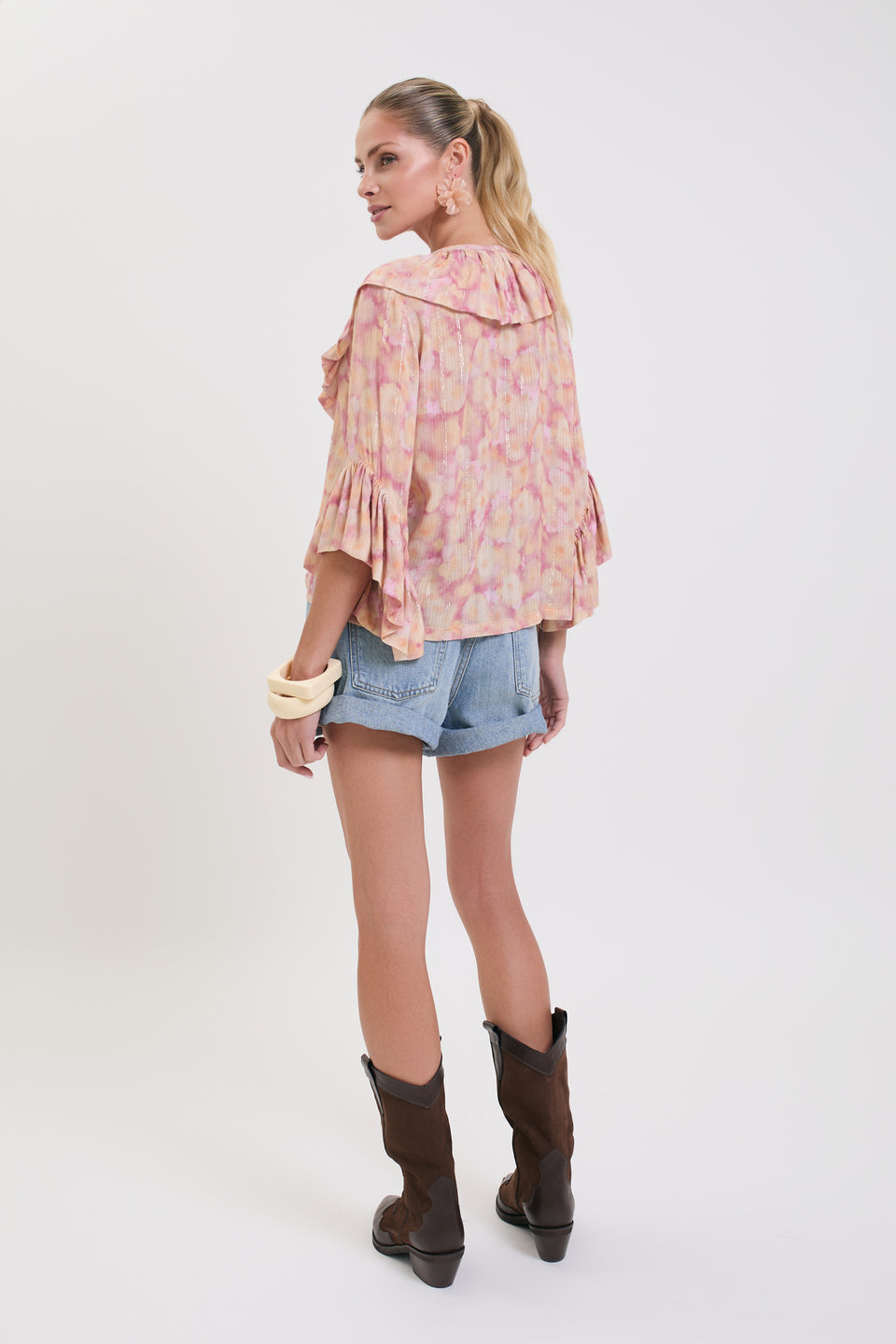 Watercolor Sparkle Copacabana Blouse