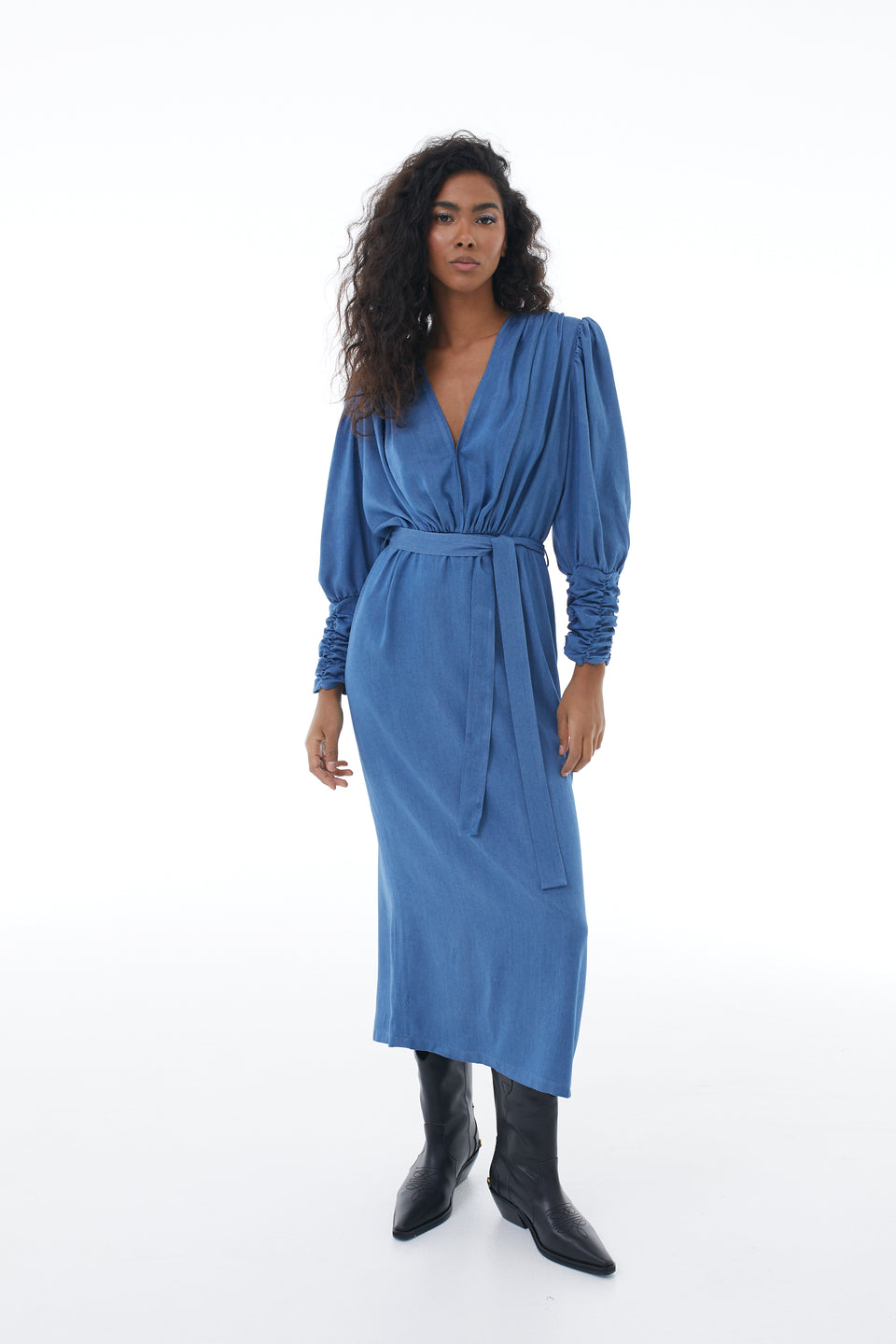 Electric Blue Paloma Midi Dress