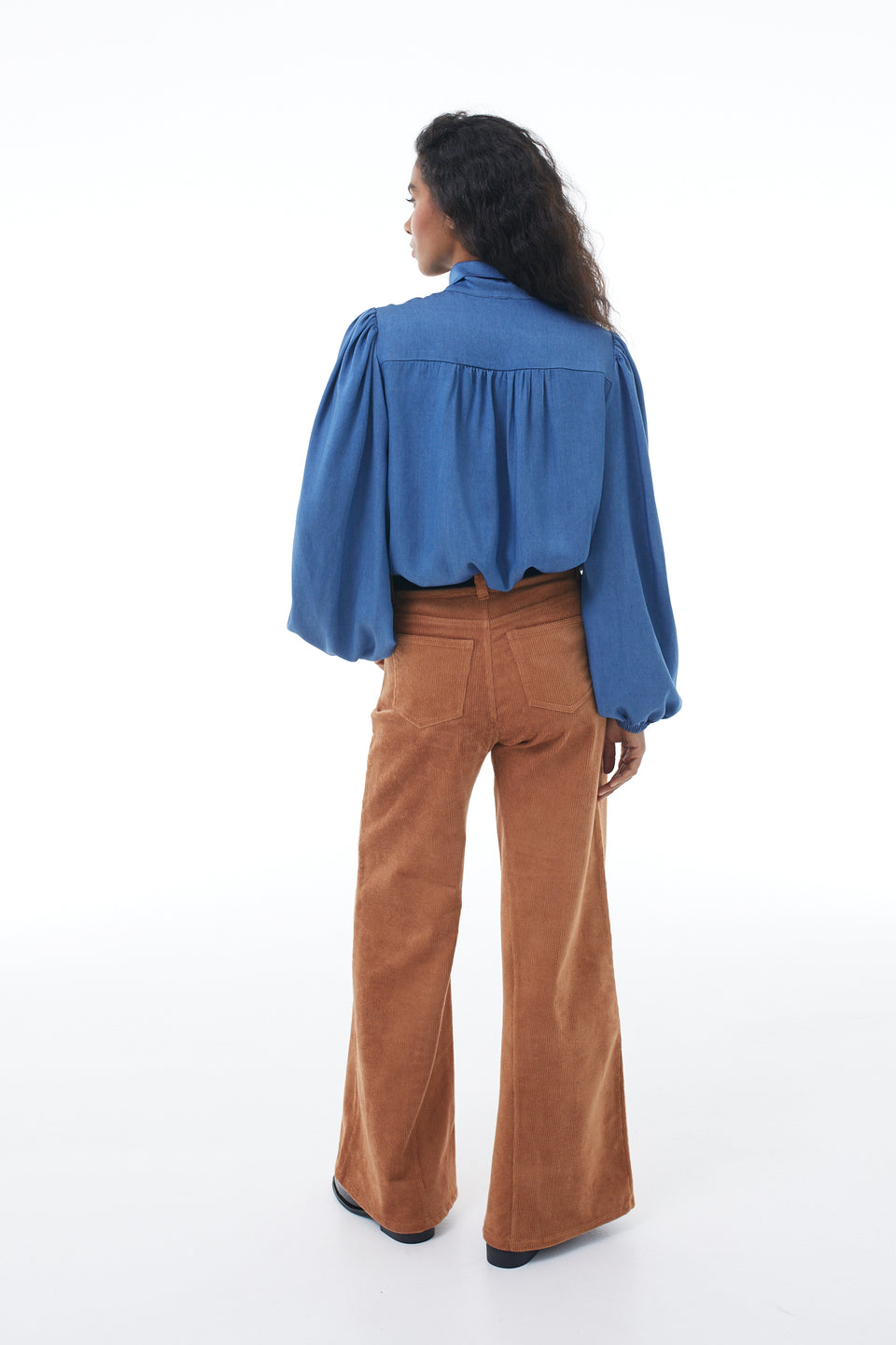 Electric Blue Nonna Blouse