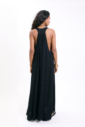 Black Embroidery Arke Dress