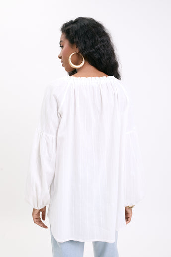 White Whisper Caroline Blouse