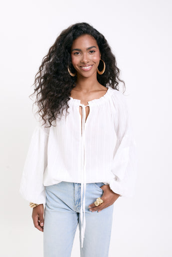 White Whisper Caroline Blouse