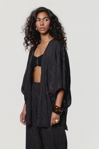 Midnight Stitch Java Cardigan