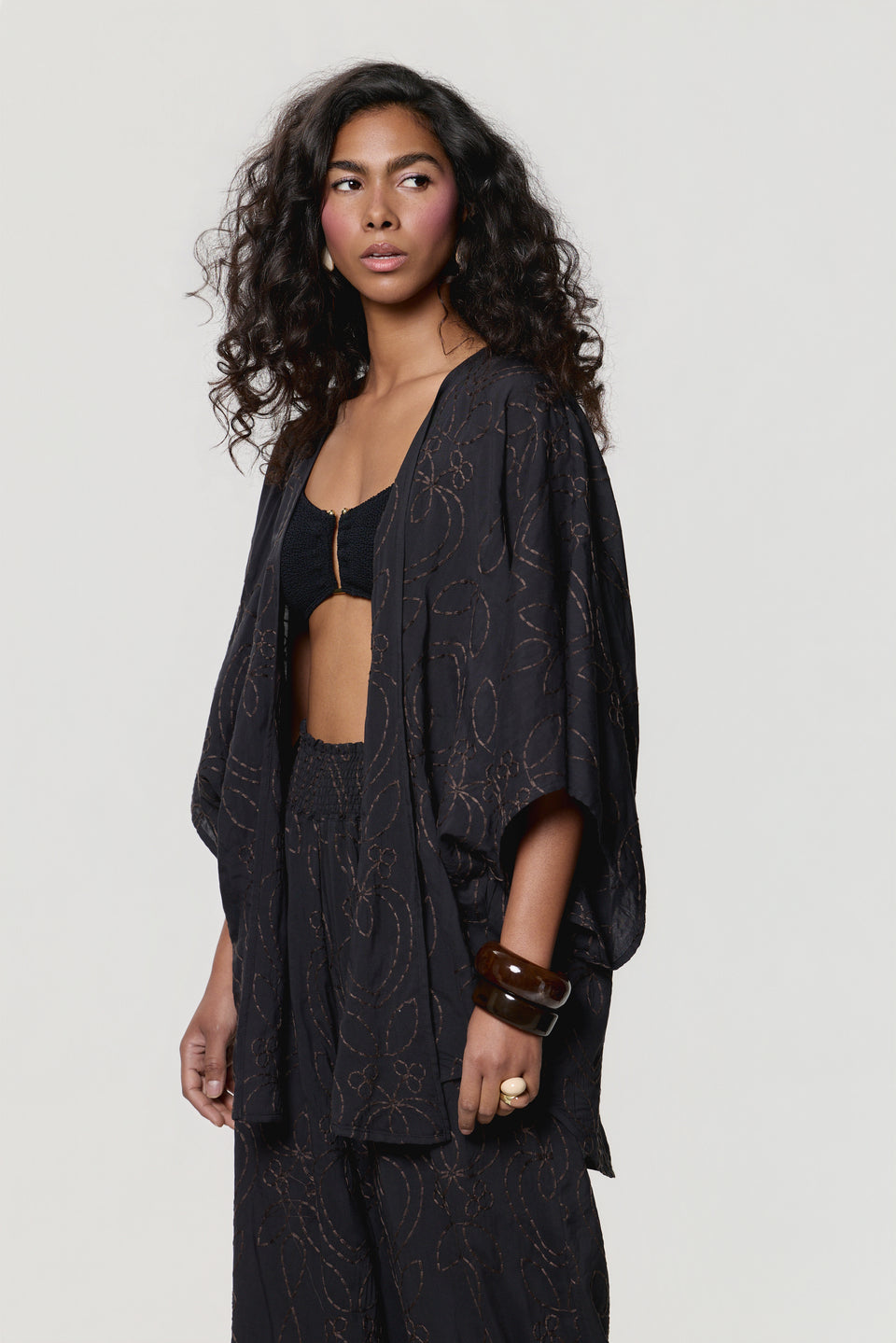Midnight Stitch Java Cardigan