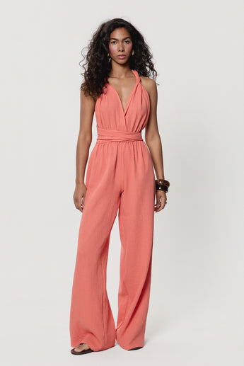 Apricot Fizz Bali Jumpsuit
