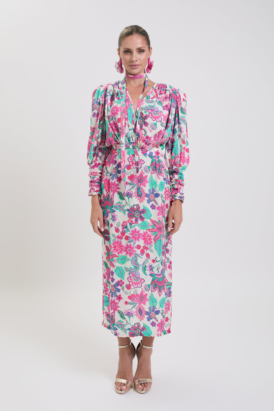 Color Pop Floral Paloma Dress