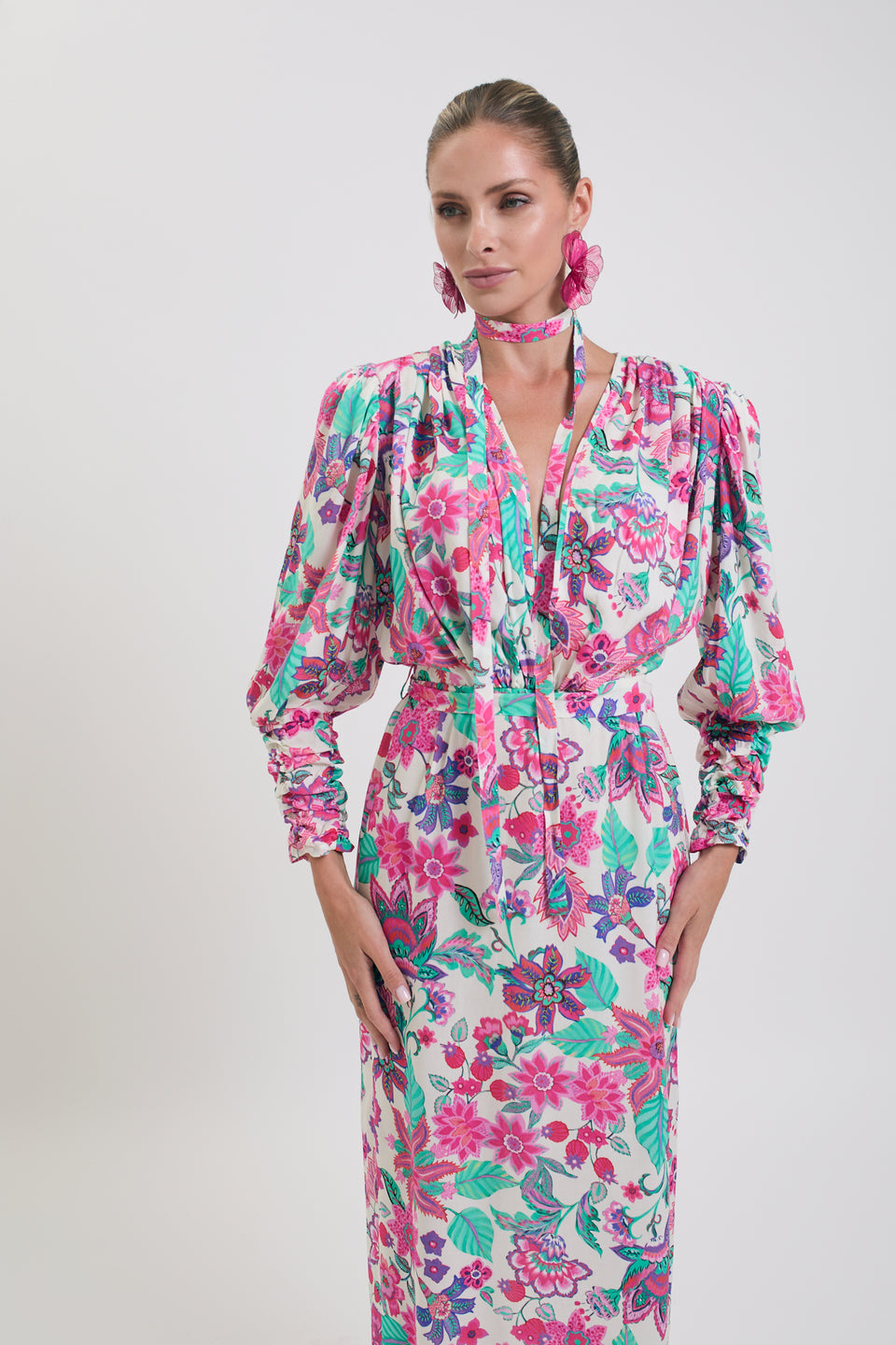 Color Pop Floral Paloma Dress