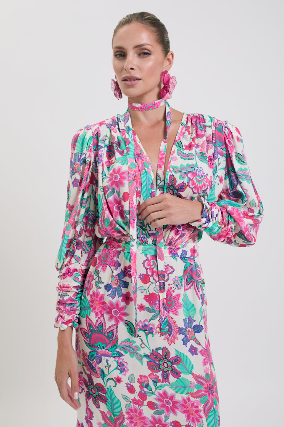 Color Pop Floral Paloma Dress