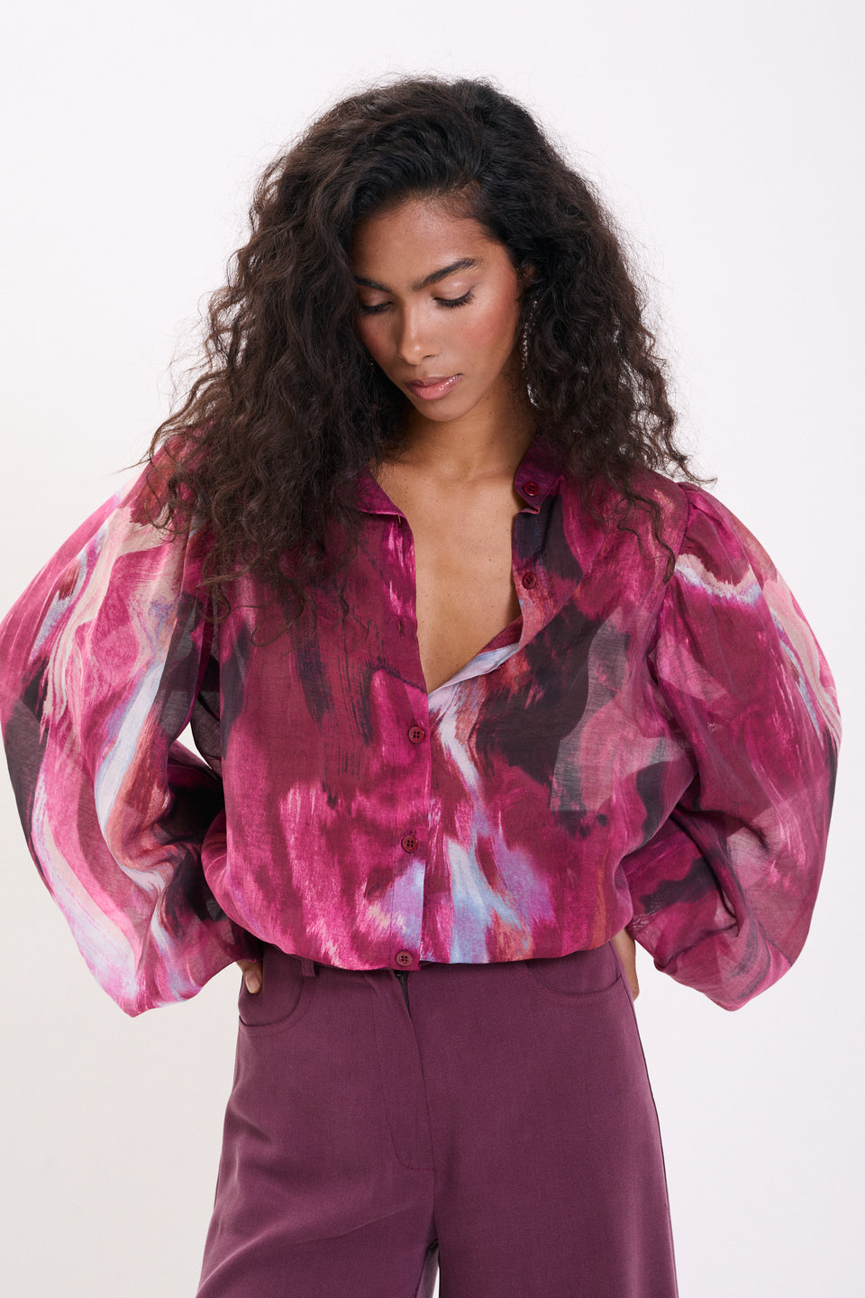 Autumn Cosmic Mist Ophelia Blouse