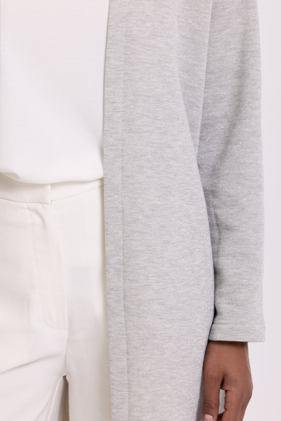 Silver Grey Lugano Cardigan