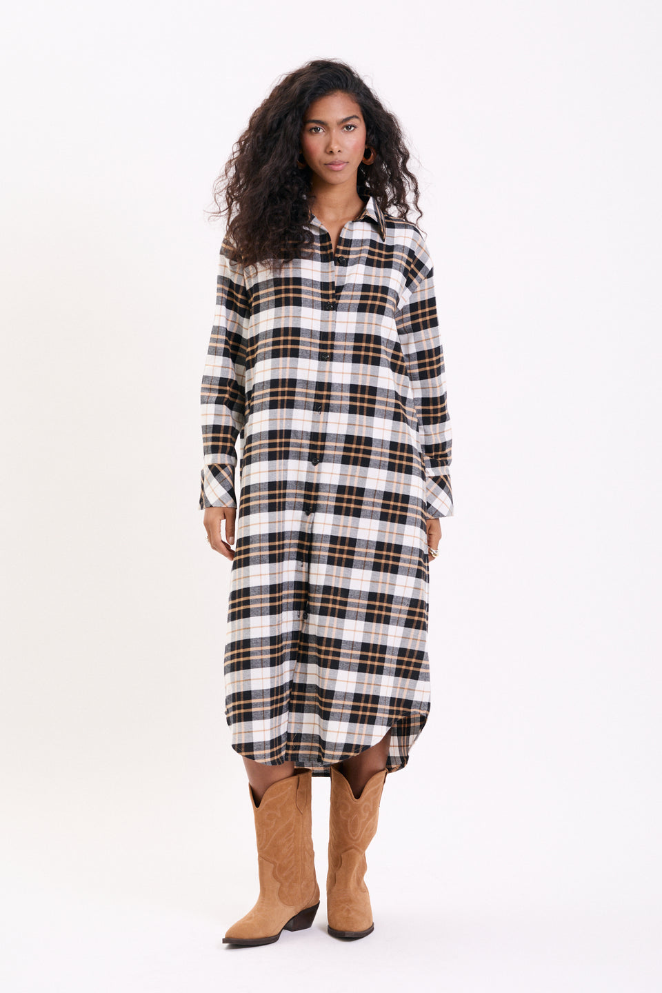 Golden Flannel Blake Dress