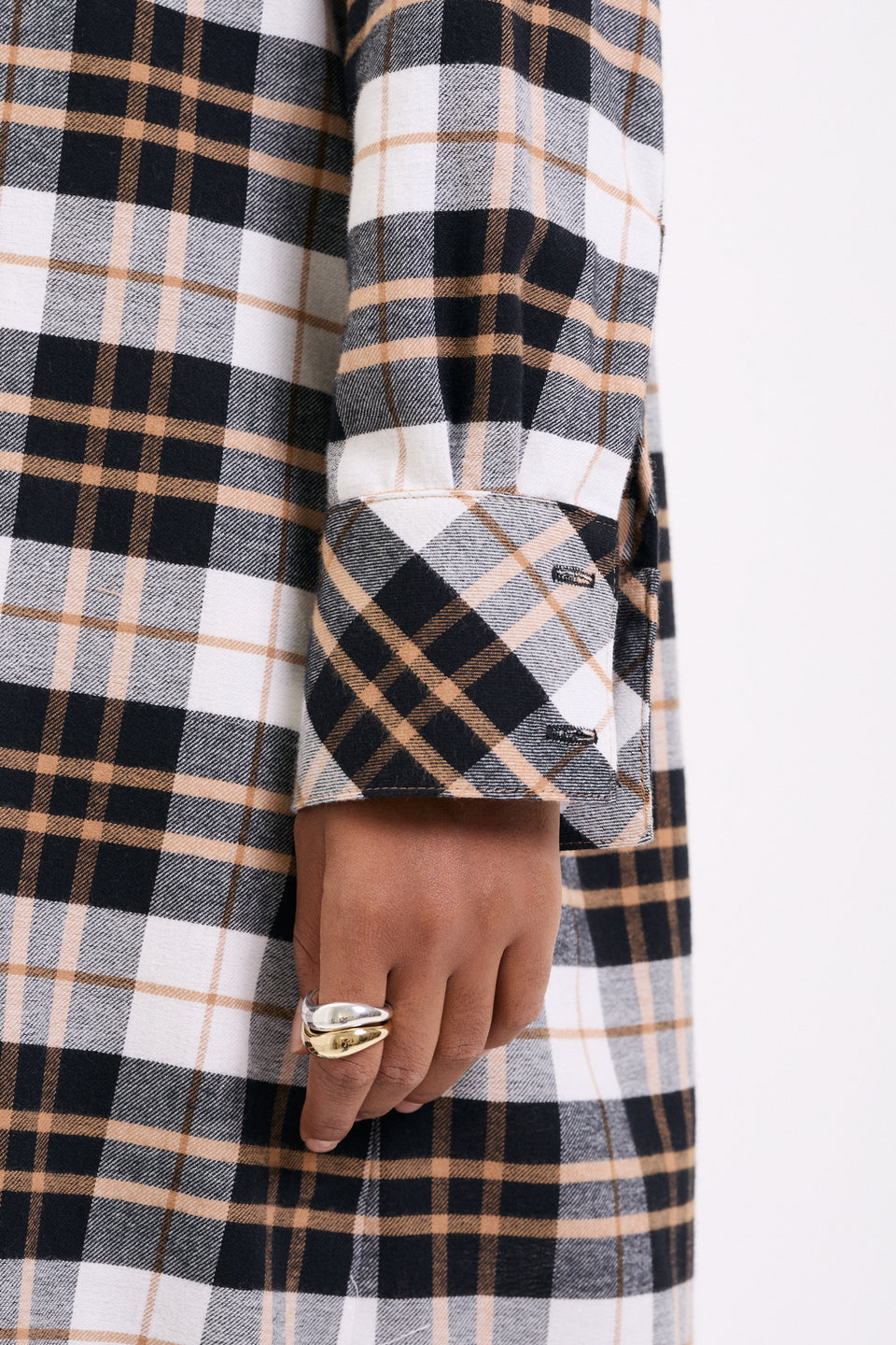 Golden Flannel Blake Dress