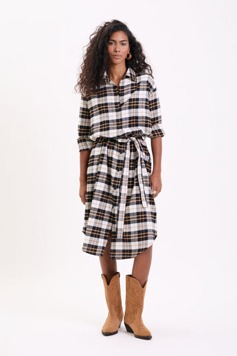 Golden Flannel Blake Dress