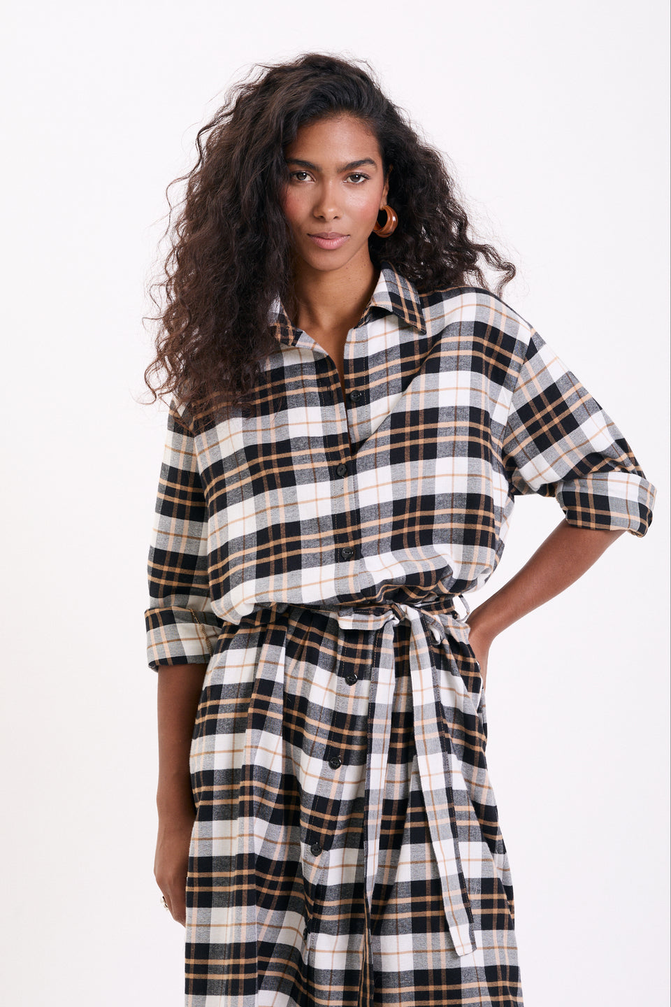 Golden Flannel Blake Dress