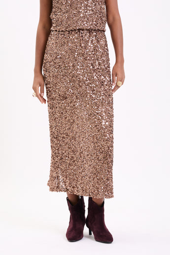 Gilded Sequin Aurea Skirt