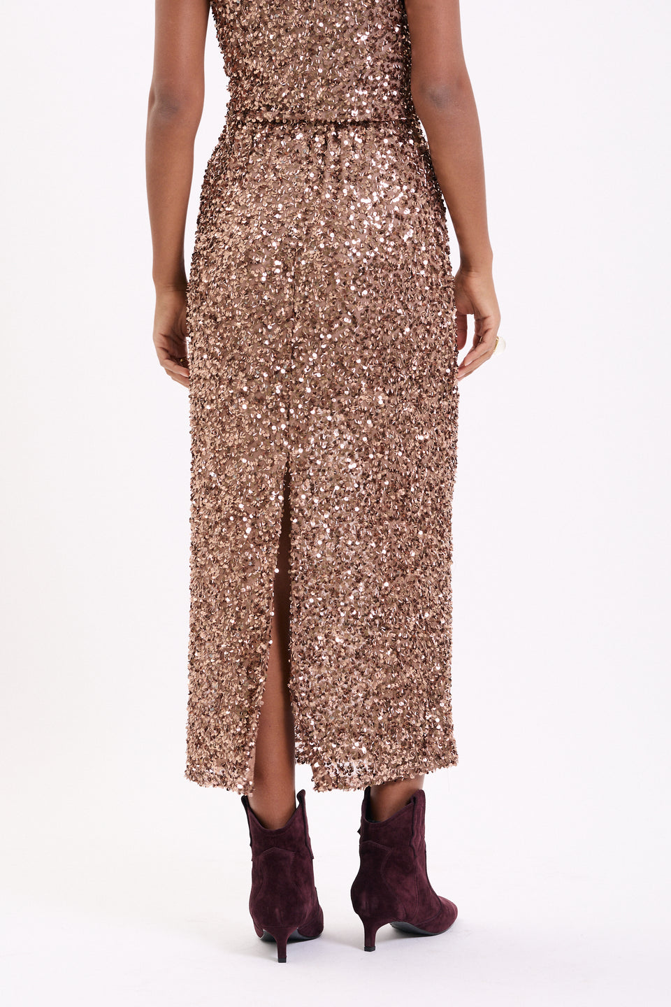 Gilded Sequin Aurea Skirt