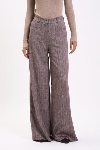 Arrow Weave Flared Pants