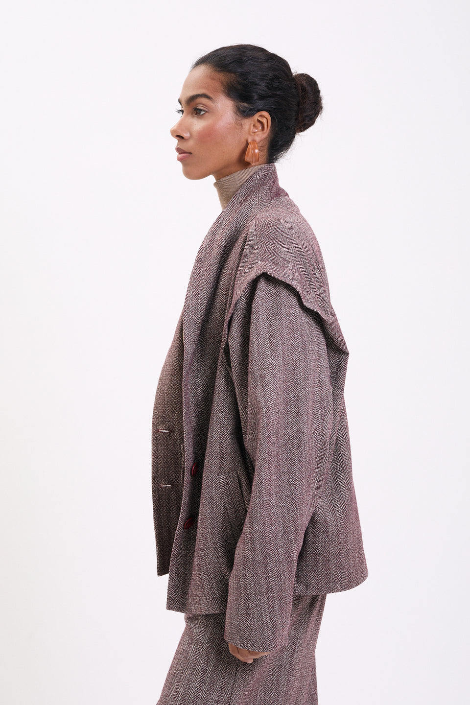 Arrow Weave Bomber Jacket