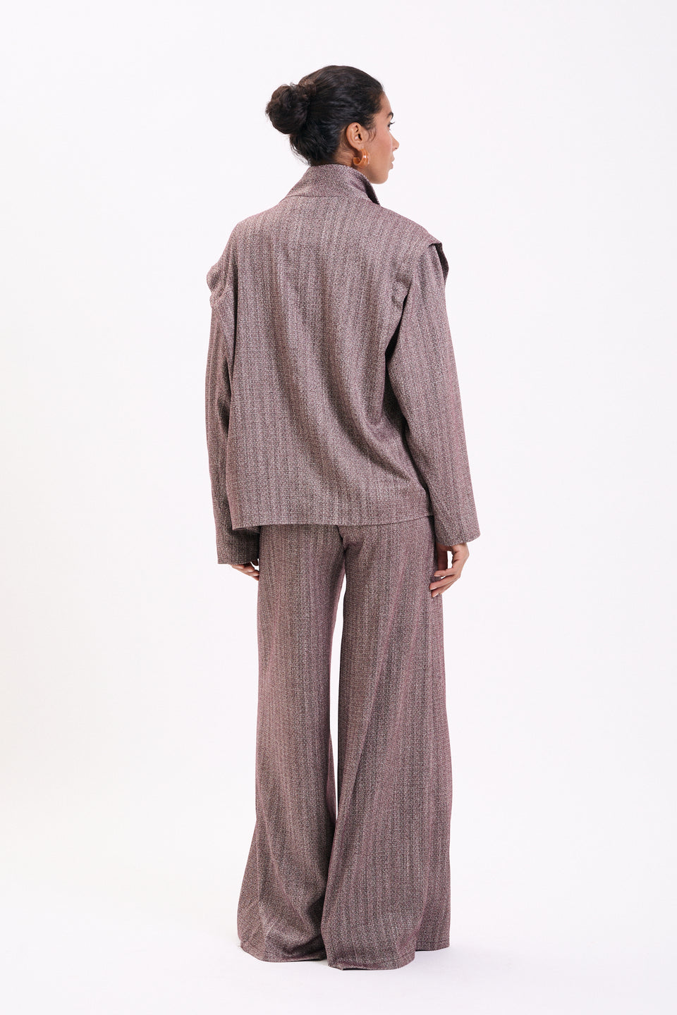 Arrow Weave Flared Pants