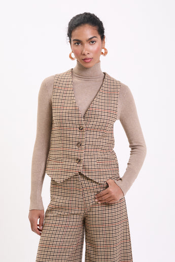 Caramel Hound Suit Vest