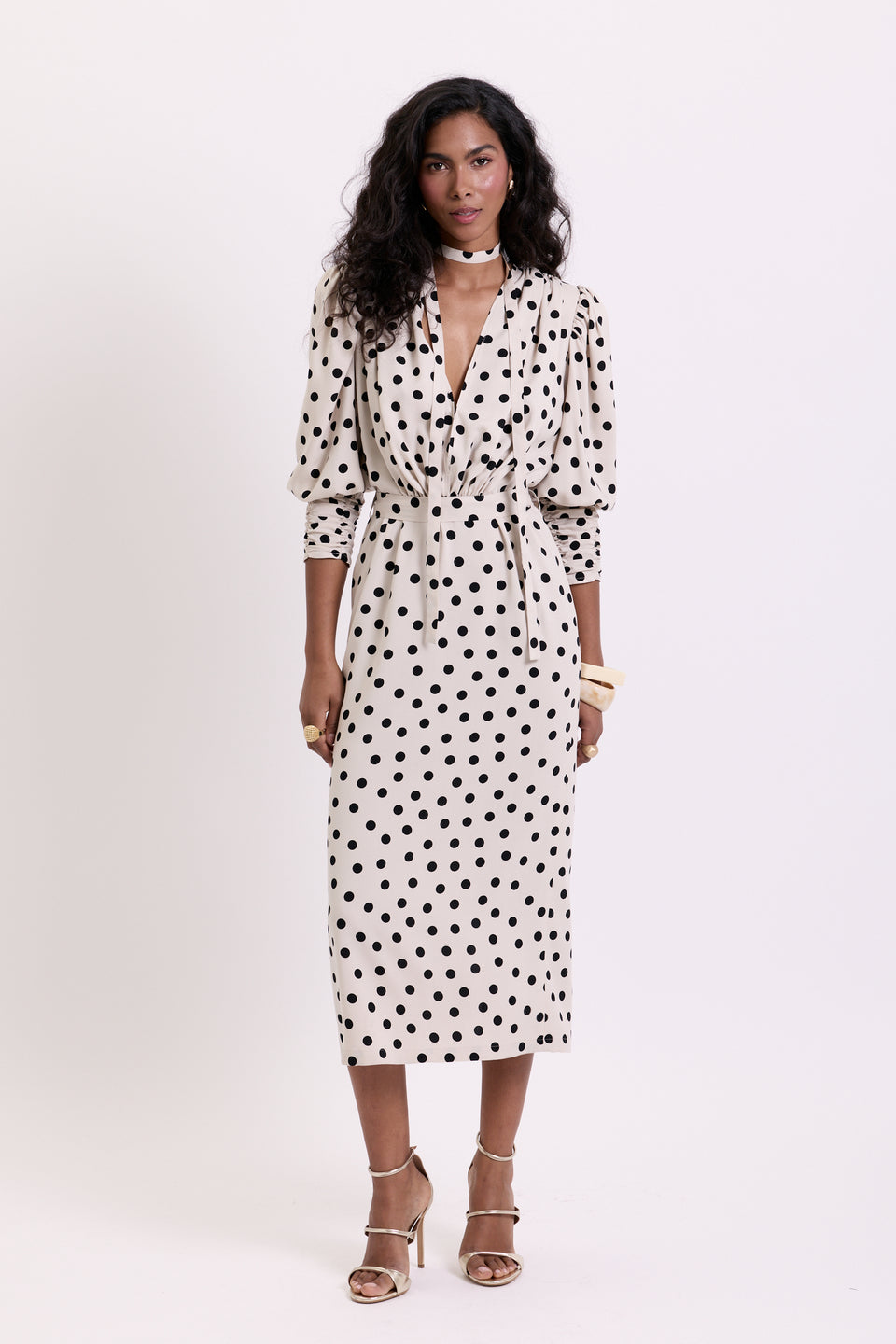 Dot Why Not Paloma Midi Dress
