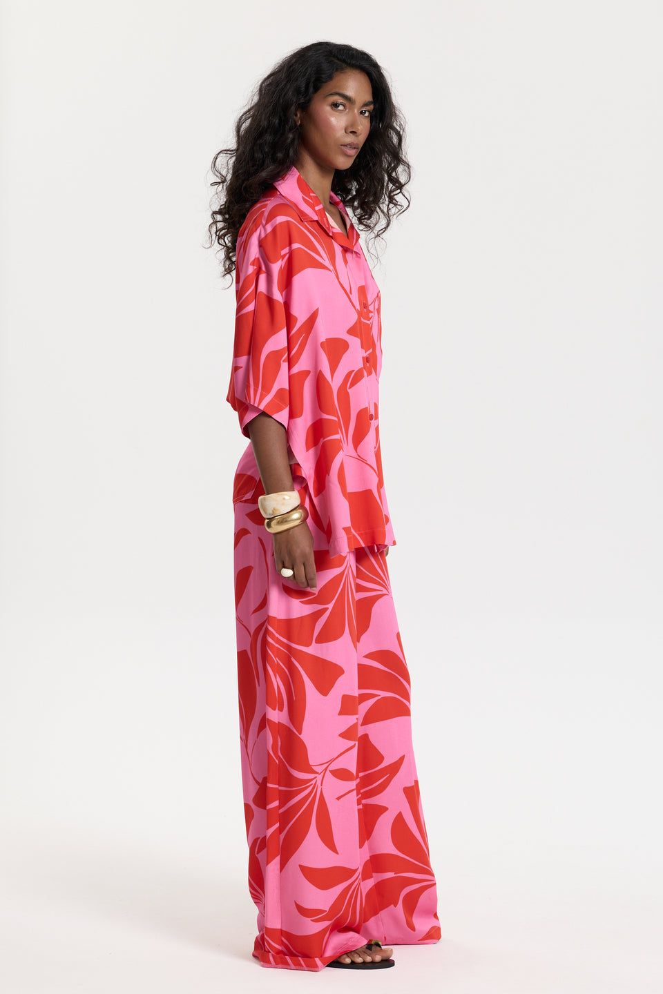 Pink Rhythm Flared Pants