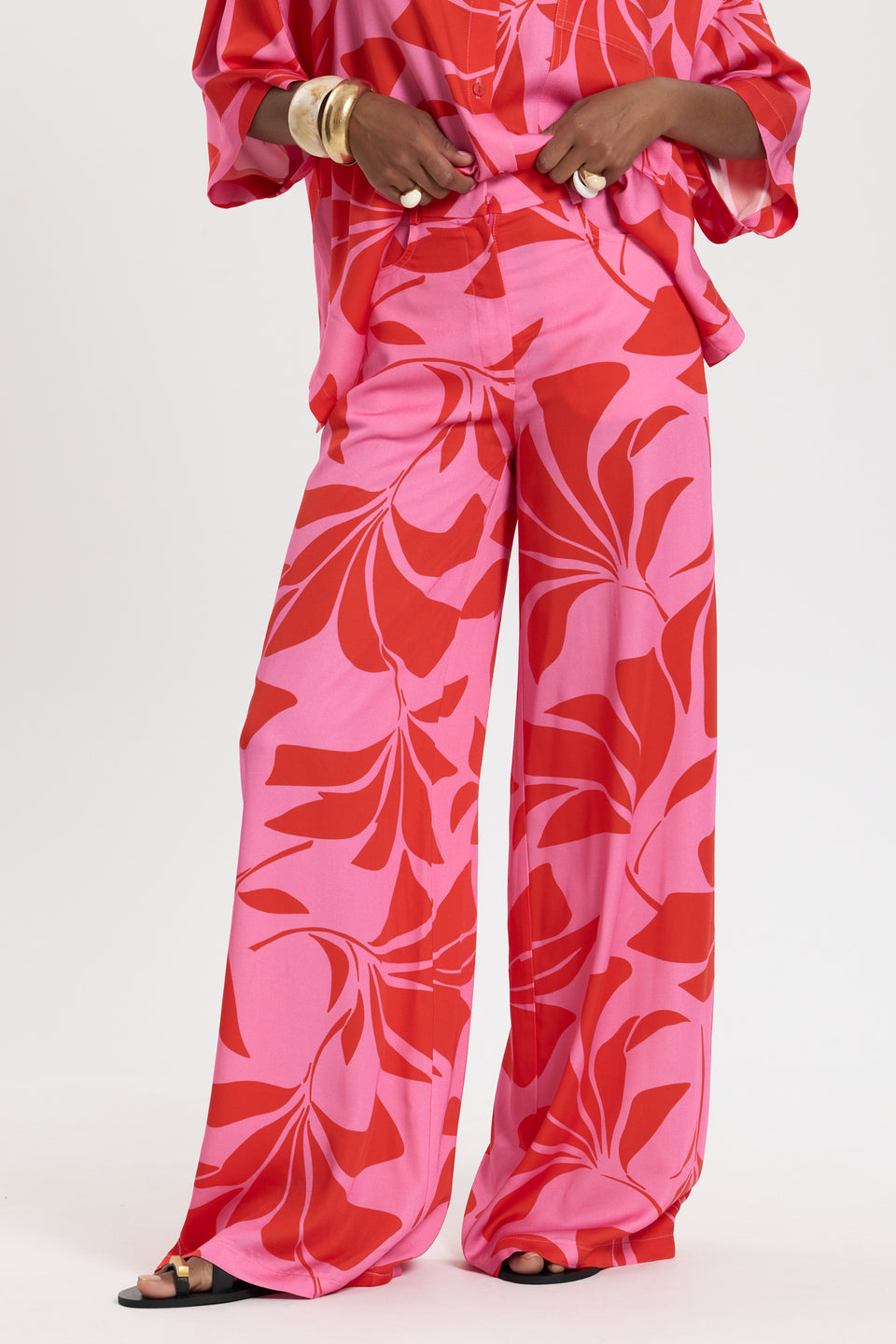 Pink Rhythm Flared Pants