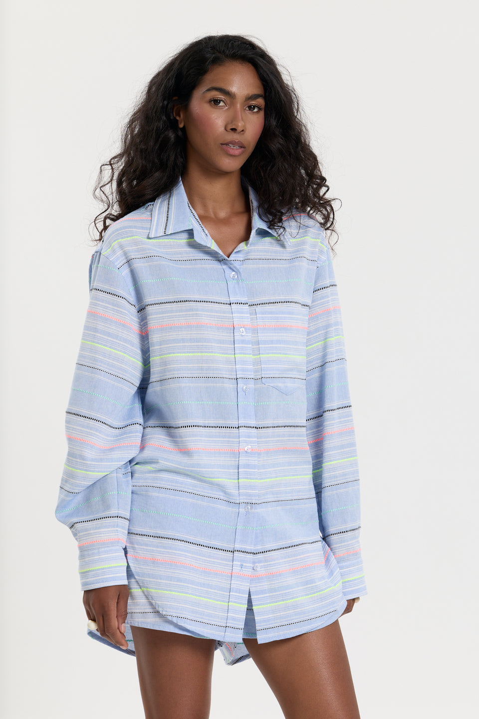 Neon Stripe Isola Blouse