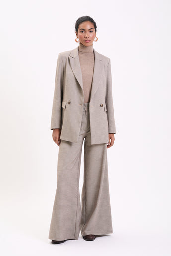 Checked Please Flared Pants