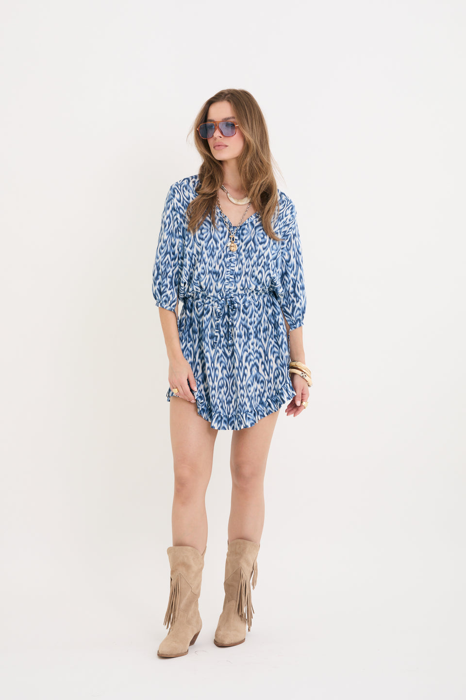 Mystic Azul Capri Dress