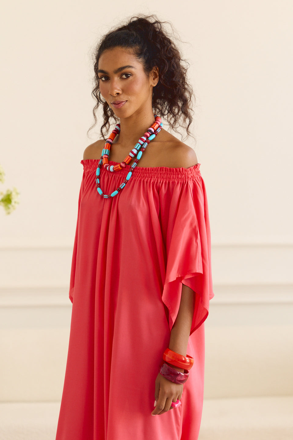 Calypso Coral Tally Dress