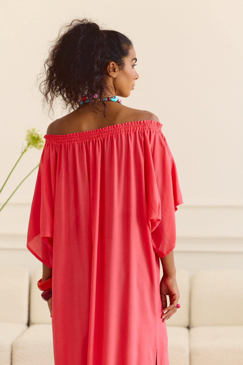 Calypso Coral Tally Dress