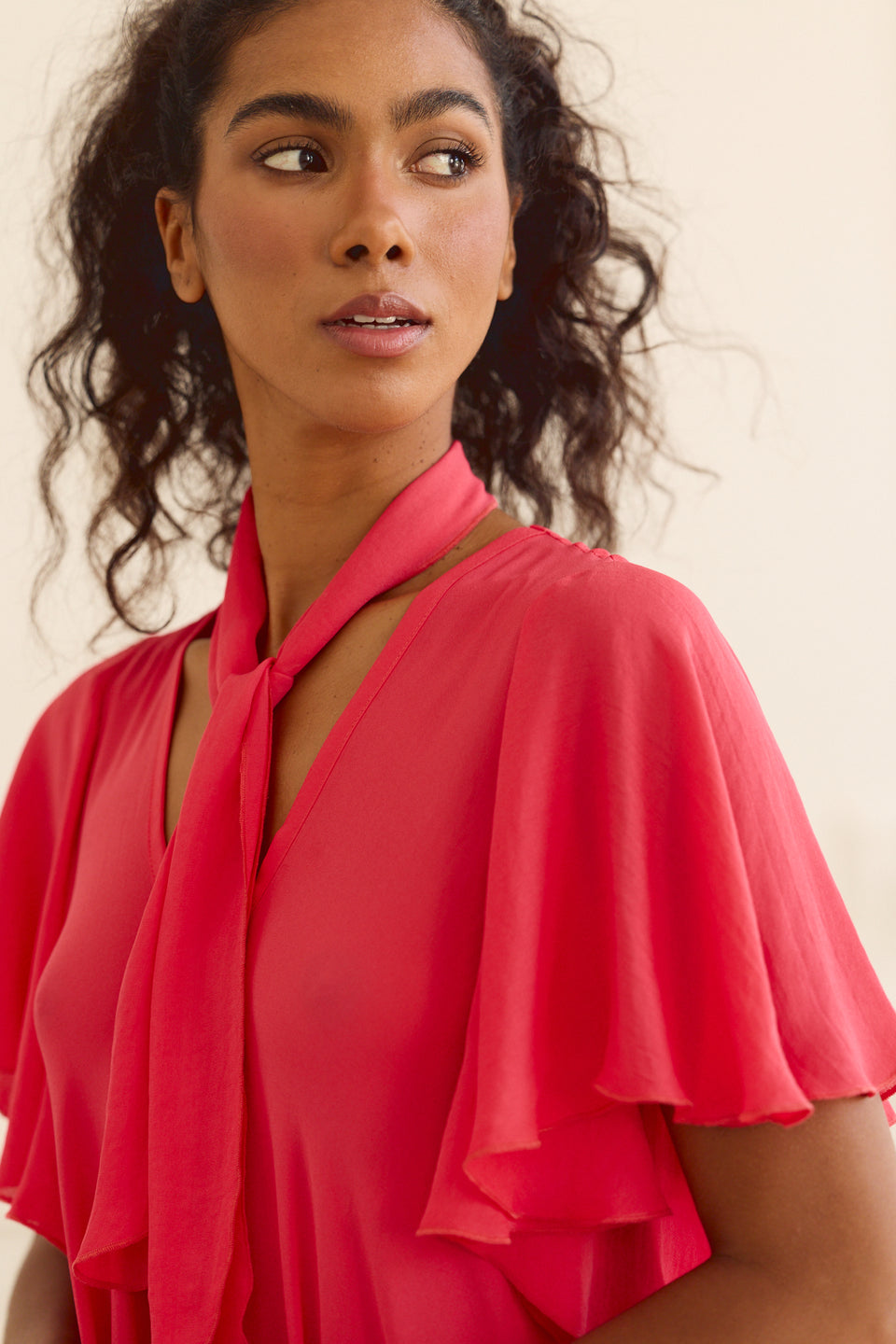 Hot Coral Kiki Dress