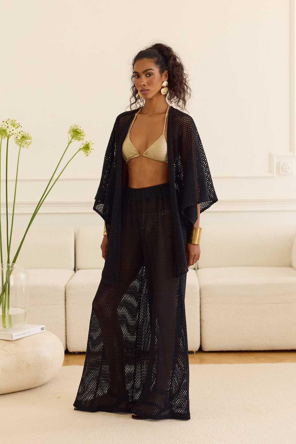 Ebony Lace Maxi Pants