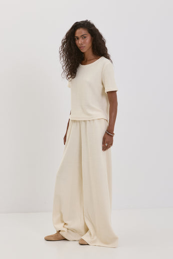 Creamy Chevron Maxi Pants