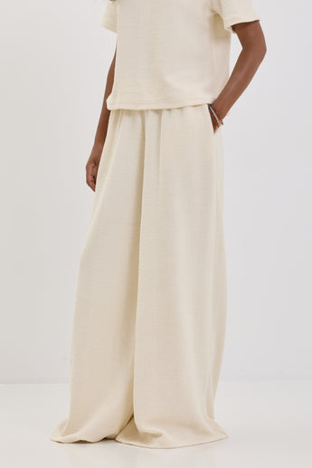 Creamy Chevron Maxi Pants