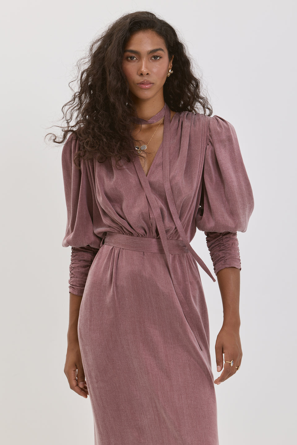 Plum Perfection Paloma Midi Dress