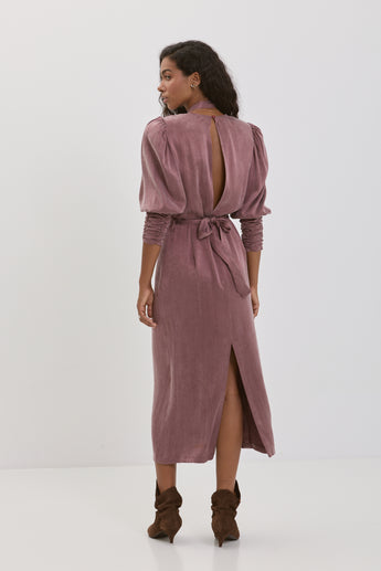 Plum Perfection Paloma Midi Dress