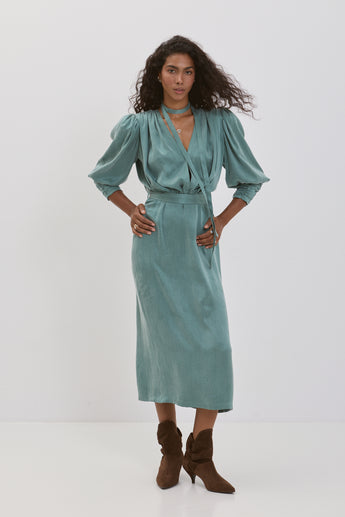 Green Light Paloma Midi Dress