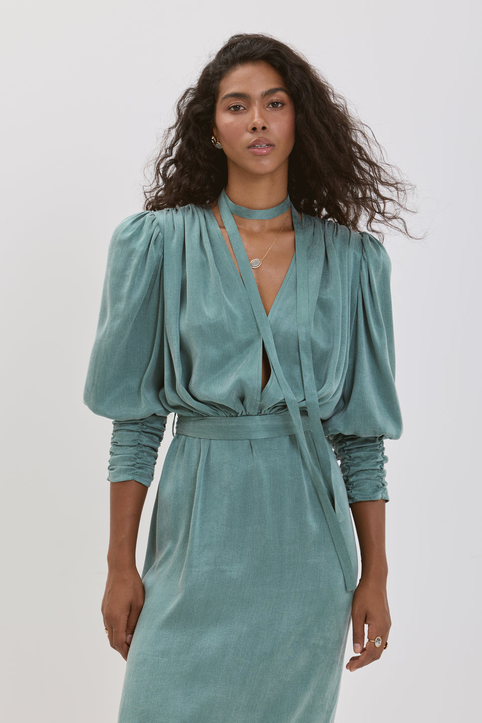 Green Light Paloma Midi Dress