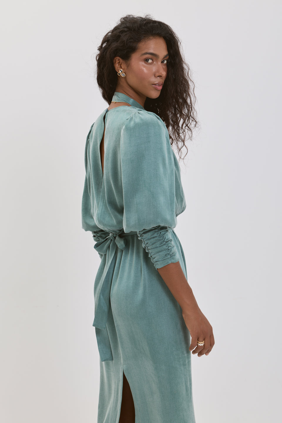 Green Light Paloma Midi Dress