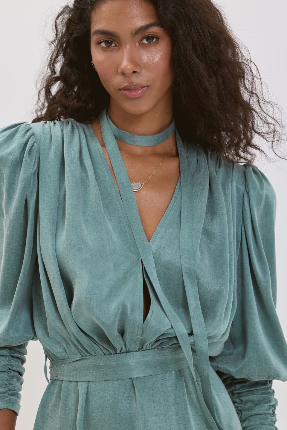 Green Light Paloma Midi Dress